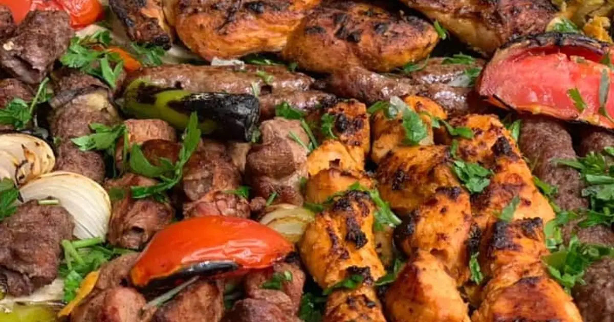 مشكل ( شقف خروف شيش طاوق كباب و ريش خروف