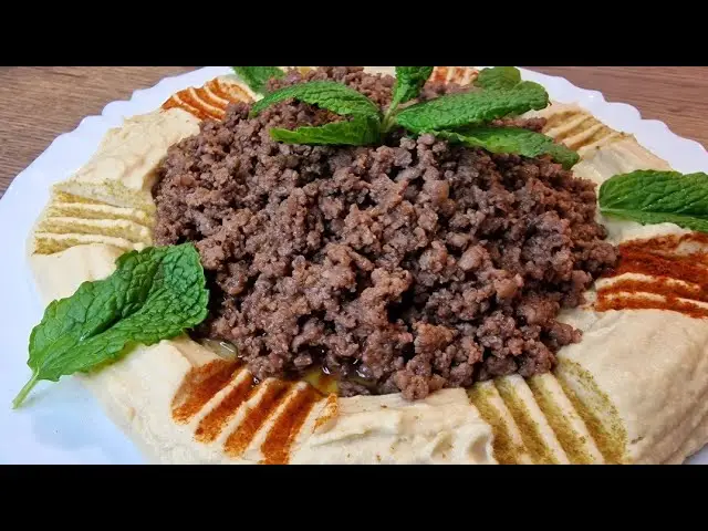 حمص مع لحمة عجل